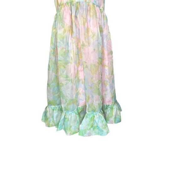 Selkie Maison Amory Ruffle Romance Ruffle Midi Dress| M - Picture 4 of 11